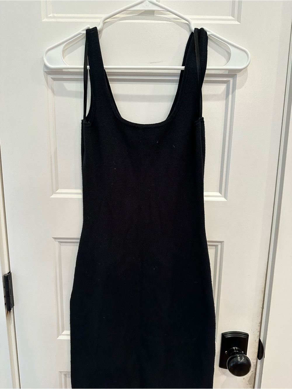 Abercrombie & Fitch Black Ribbed Tank Dress